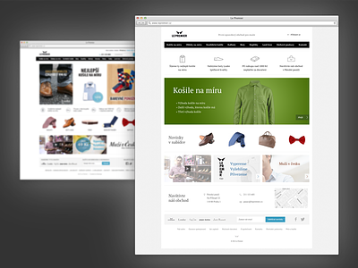 LePremier.cz redesign redesign shirts suits tailored website