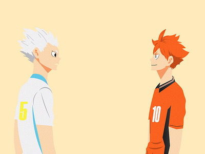 Little Monster adobe illustrator anime haikyu hinata hoshiumi illustration kamomedai karasuno volleyball