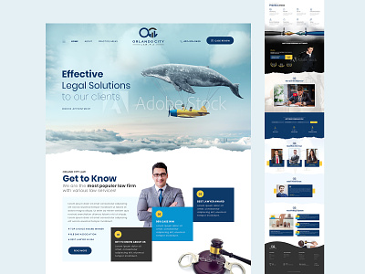 Ui Design - Personal Law Attorney Portfolio home page design law law attorney portfolio law portfolio personal law attorney ui design user interface design