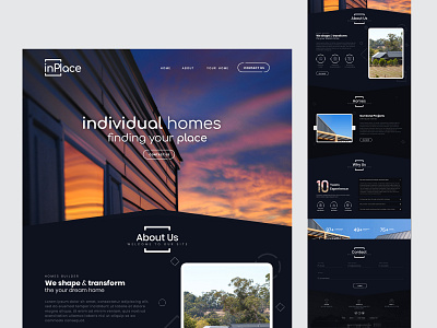 Property and real estate property and real estate property home page real estate landing page ui ui design user interface design visual design