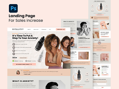 Anxiety Relieve - Landing Page Design