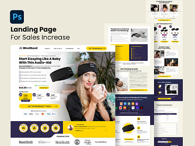 Sleeping Headband -Landing Page