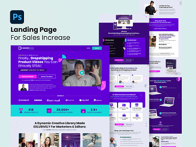 Video Ads Software Products - Landing page
