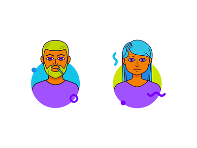 OneRoof Avatar Serie avatar colorful oneroof people playful research swiss team