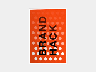BrandHack Poster Variation - 02 eye geometric hack pattern poster red shapes triangle white