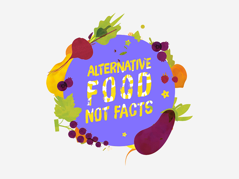 FoodHack Meetup - Alternative Food Not Facts yellow orange veggies fruits facts food purple icon meetup foodhack