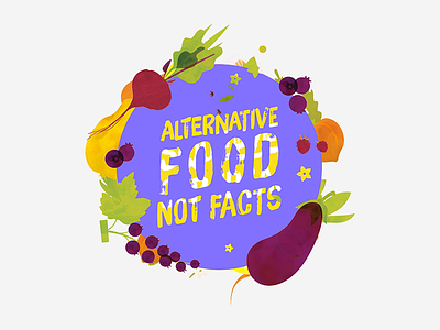 FoodHack Meetup - Alternative Food Not Facts facts food foodhack fruits icon meetup orange purple veggies yellow