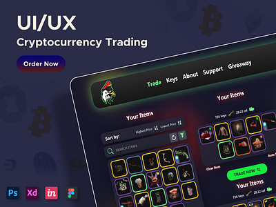 UI UX Cryptocurrency Trading | NFTs Trading | NFT Marketplace