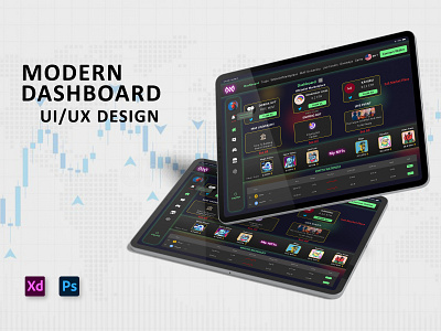 Modern dashboard UI/UX Design | NFT Market Place