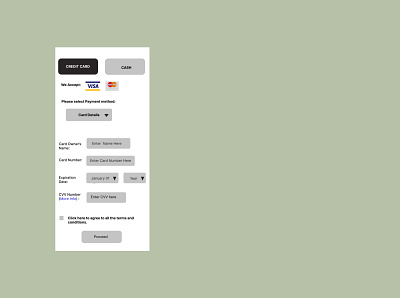 Credit card payment page (Mobile) branding dailyui design illustration