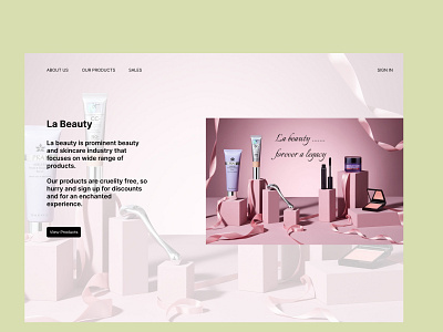Makeover for the landing page