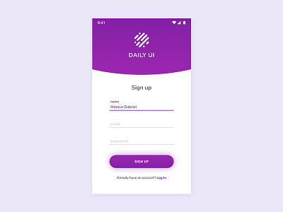 01/100 Daily UI - Sign Up form sign up ui