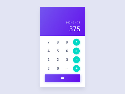 04/100 Daily UI - Calculator calculator ui