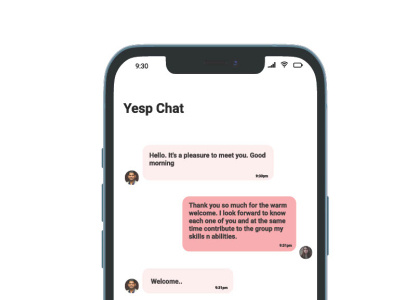 Yesp Chat app apple branding chat chat app design graphic design groupcall groupchat icon ios iphone motion graphics ui ux yesp