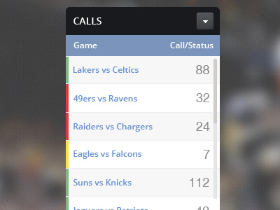 More progress has been made! sports ui widget