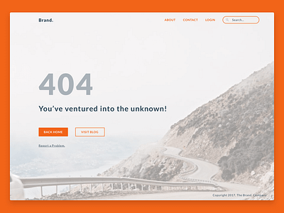 404 Page Design