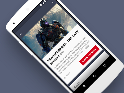 Movie Info Card — DailyUI 045 android app card dailyui design material design mobile ui user experience user interface ux