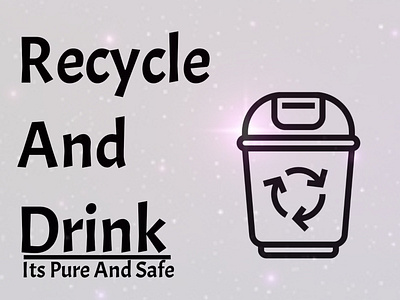 Recycle And Drink Poster/Desgin