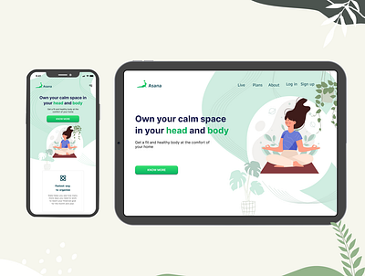 yoga app app branding design illustration sport ui uiux ux yoga