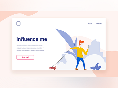 Landing page illustration graphic design illustration