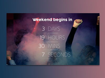 Daily UI #14: Countdown Timer 14 challenge chay countdown counter daily dailyui timer weekend