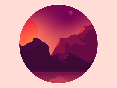 Midnight Mountain littlebreak midnight stimulatingcreativity vector