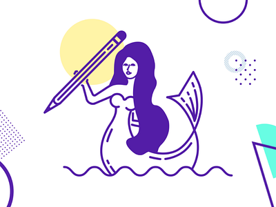 Mermaid of Warsaw design illustration illustrator mermaid