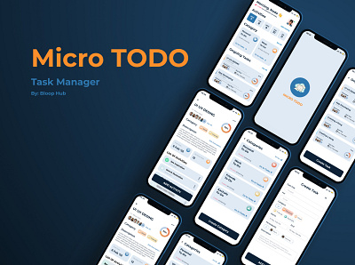 Task Manager - Micro ToDo app design graphic design illustration mobile mobile app task manager ui ux