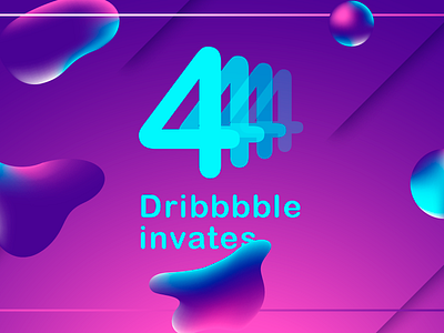 4 Dribbble Invites 4 dribbble four hello invates invite invite design invites prospect prospects