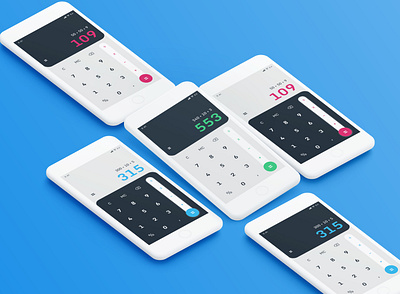 Calculator #DailyUI app dailyui design flat minimal ui ux