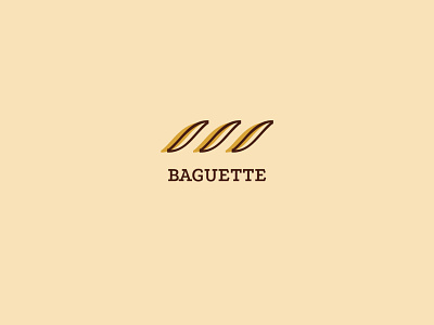 Baguette. French bakery logo adobe illustrator baguette bakery brand branding bread business cafe coffee croissant design french graphic design logo logotype product design restaurant tasty typography vector