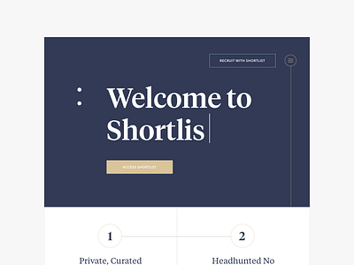 Landing page idea classy geometry homepage landing page marketing minimal typography ui welcome