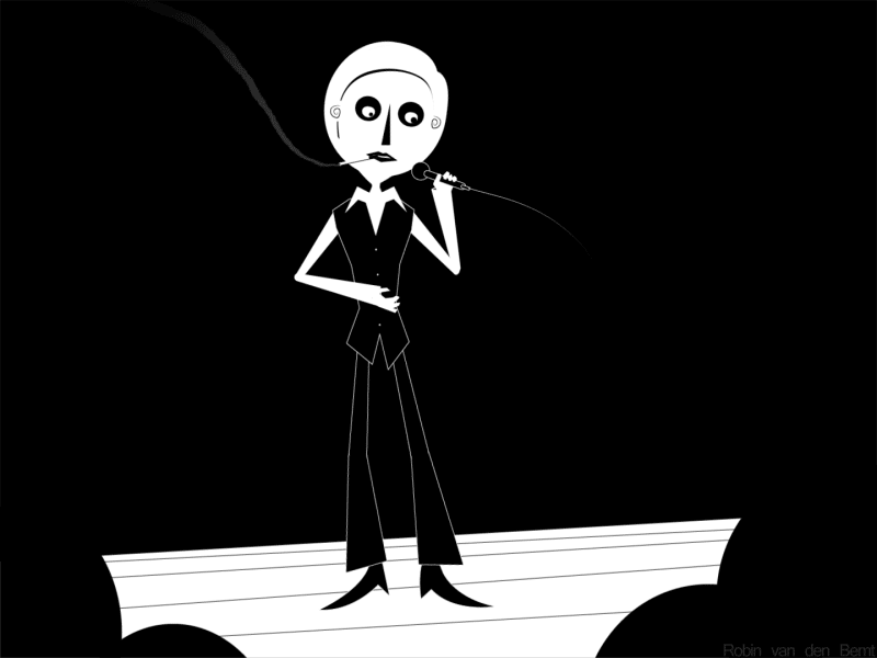 The return of the Thin White Duke @jakeinmotion animation bemt bowie david den duke robin studio fungi thin van white