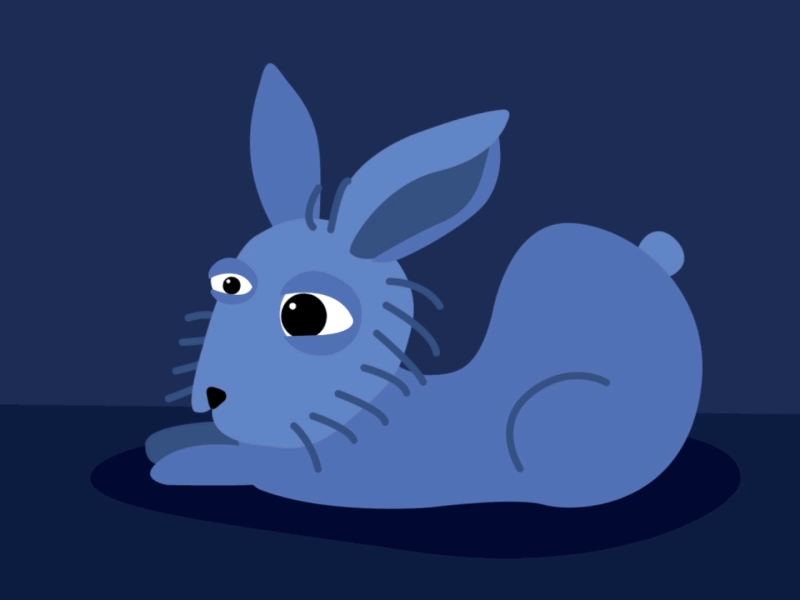 Sleepy Bunny 🐇 animation bunny cute gif konijn rabbit sleepy