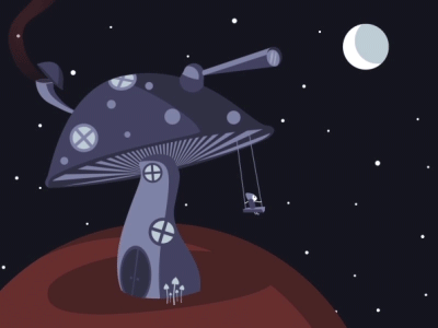 Mushroom House 🍄 animation house mushroom robin van den bemt studio fungi