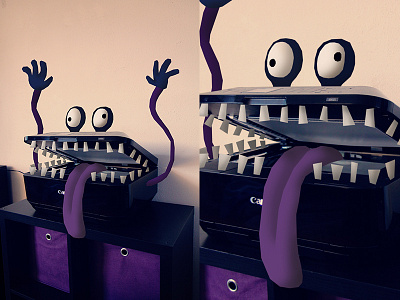 Monster Printer illustration monster photo printer