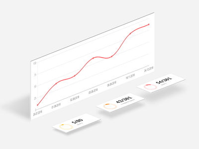Statistics card design sketch app statistics vector web