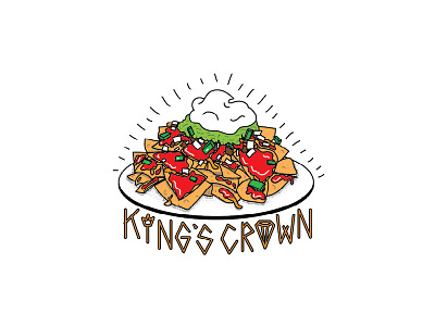Nachos guac kings crown lettering nachos toronto