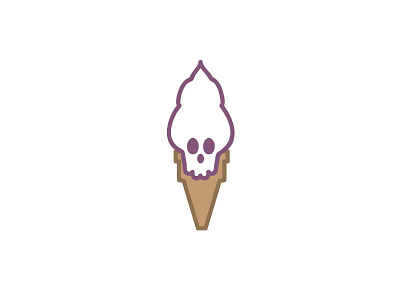 Skullcream2 branding cone graphic ice cream logo skull soft serve summer sweet toronto