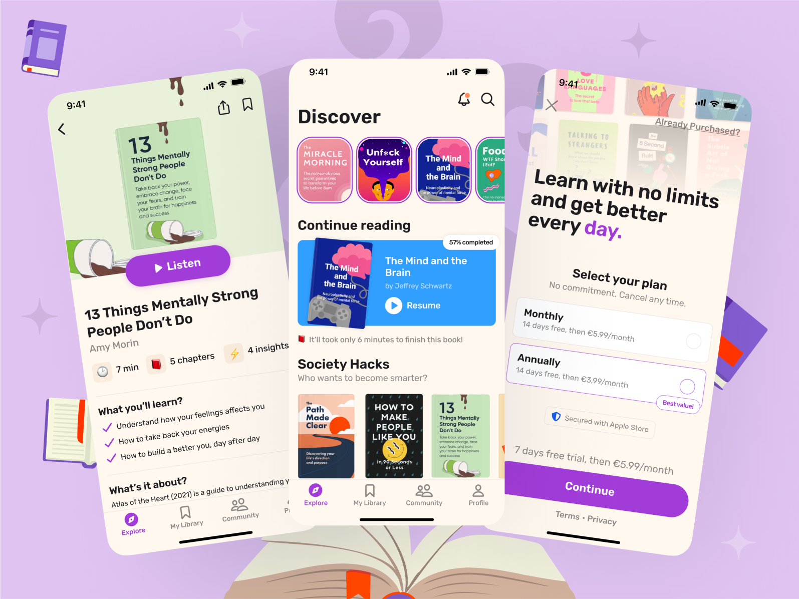 book-summaries-mobile-app-ui-challenge-07-by-bilal-on-dribbble