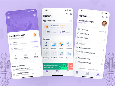 Medical Clinic Mobile App | UI Challenge #08 app appointment booking chat clinic consulting design doctor doctor app health healthcare healthcare app hospital medical app medical mobile app medicine modern product design ui ux