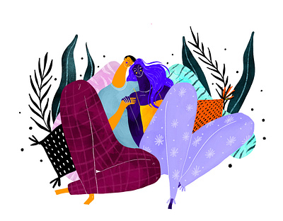 Be my Netflix & Chill chill couch digital digital art digital illustration drawing illustration illustration art illustrations love netflix procreate