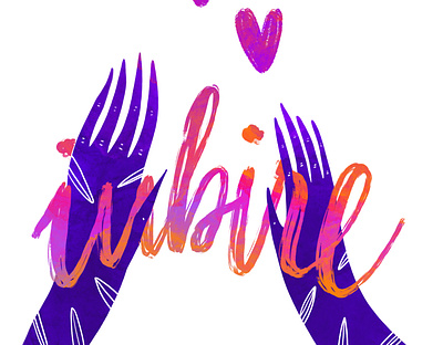 Iubire digital digitalart handlettering hands illustration illustration art illustration digital iubire love procreate purple typogaphy