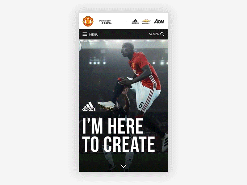 Manchester United app design adidas app epl football gif ibrahimovic manchester united mufc pogba premier league principle sketch
