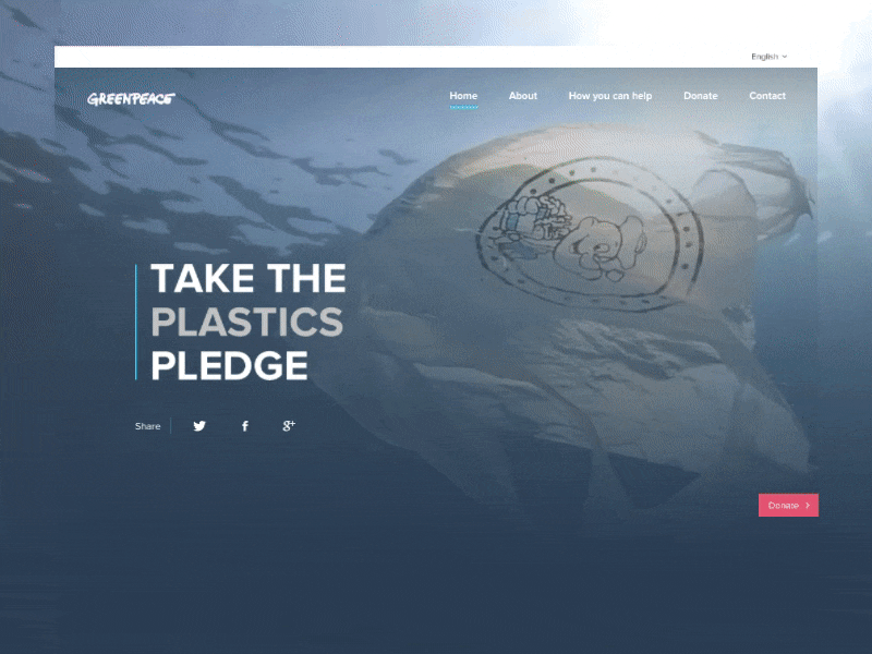 Ocean Plastic Awareness gif interaction nature ocean parallax photography scroll site travel