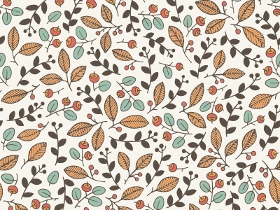 Floral pattern backdrop background berry floral foliage forest nature pattern seamless