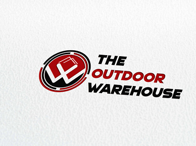 OUTDOOR WAREHOUSE branding business card design graphic design logo typography ui vector