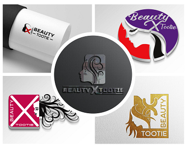 Beauty X Tootie Logo branding business card design graphic design logo typography ui vector