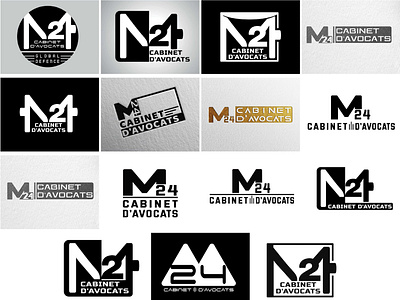 M24 Logo Design branding business card design graphic design logo typography ui vector