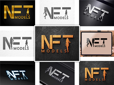 NFT Models Logo branding business card design graphic design logo typography ui ux vector